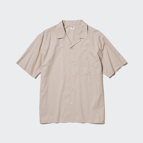 Uniqlo Brown Button Down Short Sleeve Polo - Medium - Picture 1 of 12